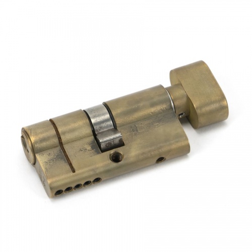 Aged Brass 30/30 5pin Euro Cylinder/Thumbturn